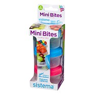 Mini bites to go 130 ml Grøn, blå, pink - 1 styk - Sistema 
