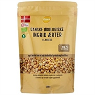 Flækkede Danske Ingrid ærter Økologiske - 300 gr - DAVA