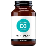 Vitamin D3 (vegansk) - 60 kapsler - Viridian Nutrition