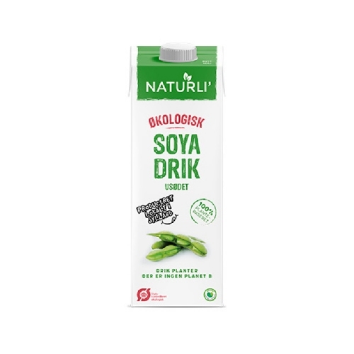 Sojadrik sukkerfri Økologisk - 1 liter - Naturli 