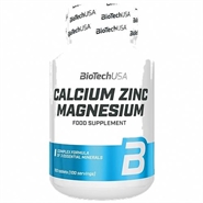 Calcium Zinc Magnesium - 100 Tabletter - BioTechUSA