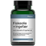 Fiskeolie med ekstrakt af Ingefærrod - 90 Kapsler - Mezina
