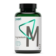 Letoptagelig magnesiumkompleks vegansk M3 - 180 kapsler - Puori 