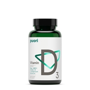 Naturligt udvundet Vitamin D (400IE) D3 - 60 Kapsler - Puori 