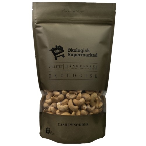 Cashewnødder Økologisk - 500 gram - Økologisk Supermarked - DISCOUNT PRIS