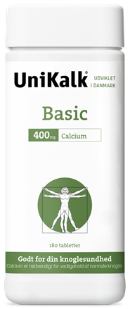 UniKalk Basic 400 mg calcium - 180 tabletter