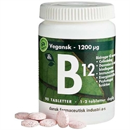 B12 1200 µg - 90 Tabletter - Grønne dfi vitaminer