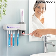 UV-steriliseringsapparat til tandbørster med holder og tandpasta beholder Smiluv - InnovaGoods