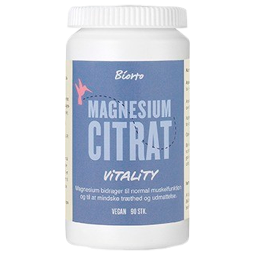 Magnesium Citrat Vitality - 90 kapsler - Biorto 