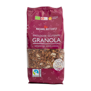 Granola med sprød banan, kakao og kokos, GF, Økologisk - 250 Gram - Madame Butterfly