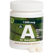 A vitamin 1500 mcg/5000 ie - 90 tab - Grønne dfi vitaminer