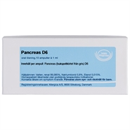 Pancreas D6 - 10 ampuller - Allergica