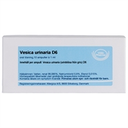 Vesica urinaria D6 - 10 ampuller - Allergica