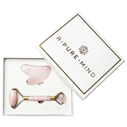 Gaveæske Ansigtsrulle samt sten i Rosa Kvarts - 1 Pakke - A Pure Mind