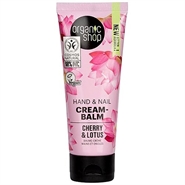Hand & Nail Cream-Balm Cherry & Lotus - 75 ml - Organic Shop