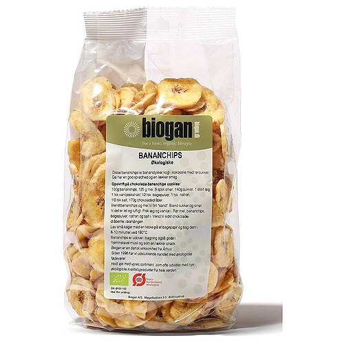 Bananchips Økologisk- 400 gr - Biogan