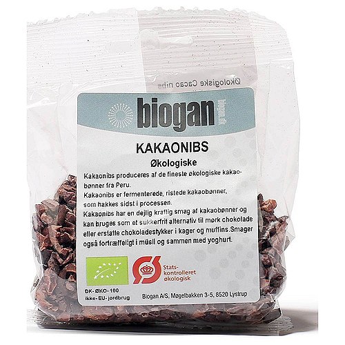 Cacao nips Criollo raw Økologisk - 80 gram - Biogan