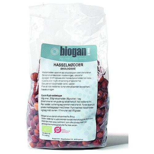 Hasselnødder Økologisk - 400 Gram - Biogan