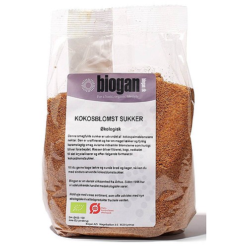 Kokosblomstsukker Økologisk - 500 gr - Biogan