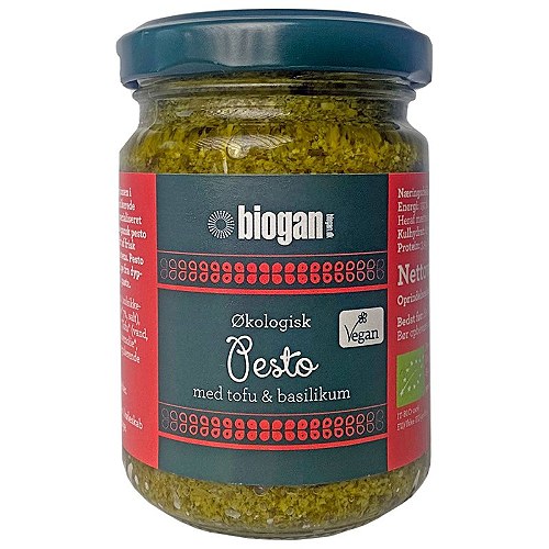 Pesto grøn Italien Økologisk Vegan - 120 gram - Biogan