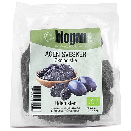 Svesker Agen uden sten, Frankrig Økologisk - 500 gram - Biogan - DISCOUNT PRIS