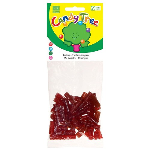 Blød frugtmix glutenfri Økologisk - 75 gram - Candy Tree