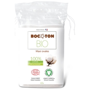 Maxi ovale vatrondeller af økologisk bomuld - 40 Stk. - Bocoton Bio