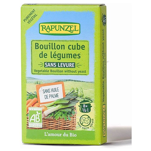 Bouillion vegetabilsk 8 tern uden gær Økologisk - 80 gr - Rapunzel