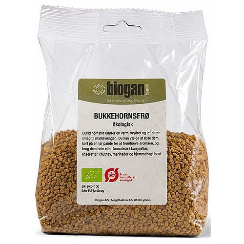 Bukkehornsfrø Økologisk - 250 gram - Biogan