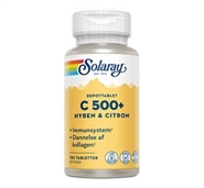 C 500 + hyben og citron - 100 tab - Solaray