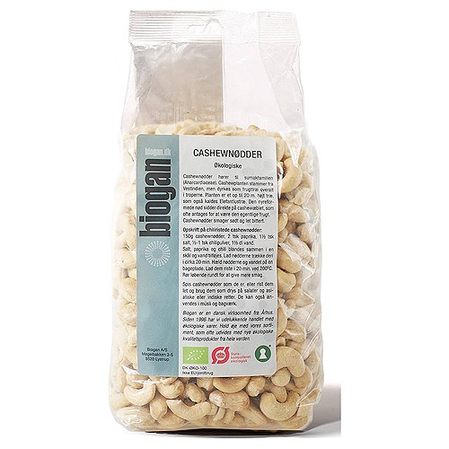 Cashewnødder Økologisk - 750 gr - Biogan  