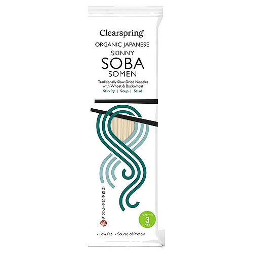 Soba Somen Nudler Skinny Økologisk - 200 gram - Clearspring