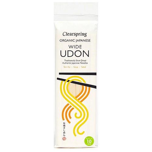 Udon Nudler Wide af Hvede Økologisk - 200 gram - Clearspring