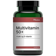 Multi 50+ Kalk og D vitamin - 180 Tabletter - Mezina