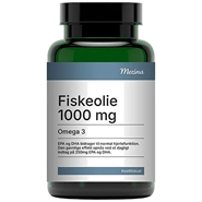 Fiskeolie Omega-3 - 1000 mg - 120 Kapsler - Mezina