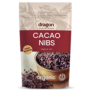 Cacao Nibs Økologisk Criollo Raw -  200 gram - Dragon Superfoods - DISCOUNT PRIS