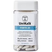 Unikalk Forte 20 - 120 Tabletter - Unikalk