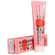 Tandpasta med Jordbærsmag uden fluor - 100 ml - Kingfisher Toothpaste