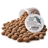 Choko saltlakrids mandler - 70 gram - Kingfisher - DISCOUNT PRIS