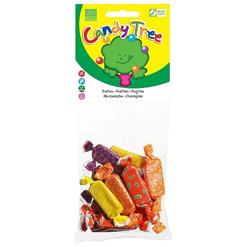Frugtkarameller mix glutenfri Økologisk - 75 gram - Candy Tree