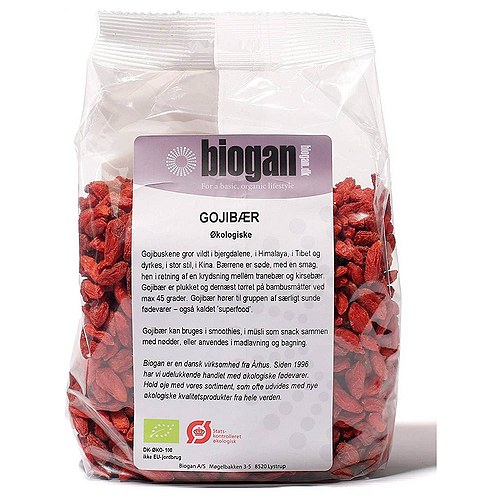 Gojibær Økologisk - 400 gram - Biogan