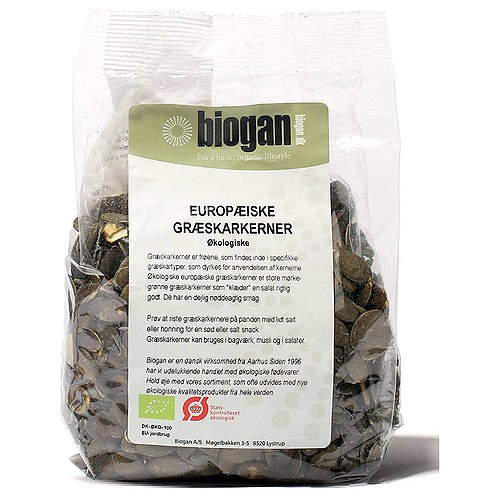 Græskarkerner Østrisk luksus Økologisk  - 400 gram - Biogan