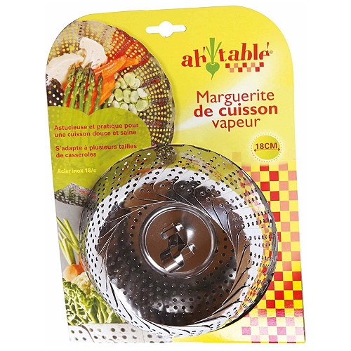 Grøntsagsdampindsats Ø 18-27 cm rustfrit stål - 1 styk - Ah table