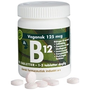 B12 Vitamin 125 mcg - 90 tab - Grønne dfi vitaminer