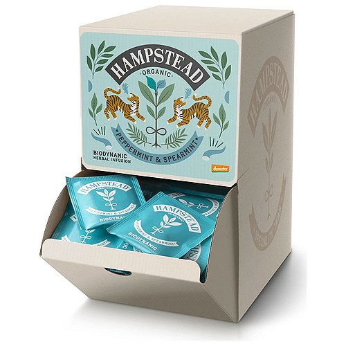 Pebermynte og Grøn Mynte Te Økologisk - 250 breve - Hampstead Tea