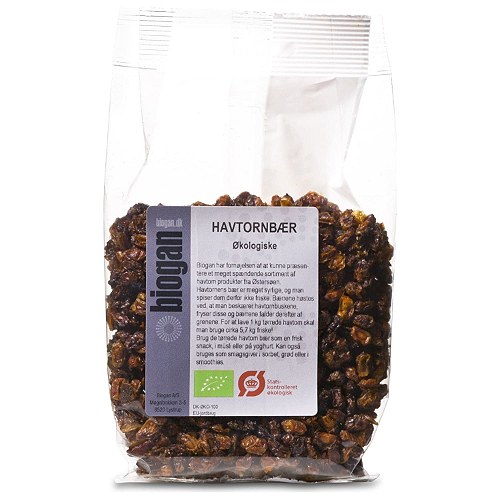 Havtorn Bær tørret Økologisk - 75 gr - Biogan