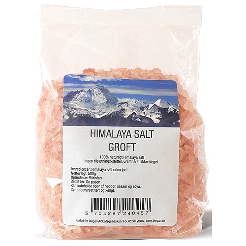 Himalayasalt grov - 500 gram - Biogan