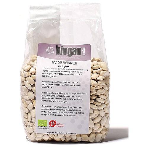 Hvide bønner Økologisk - 750 gr - Biogan