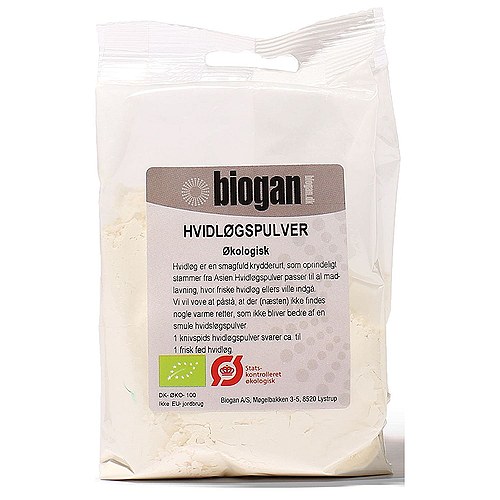 Hvidløgspulver Økologisk  - 100 gram - Biogan