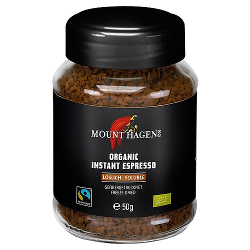 Instant espresso kaffe Fairtrade Økologisk - 50 gram - Mount Hagen